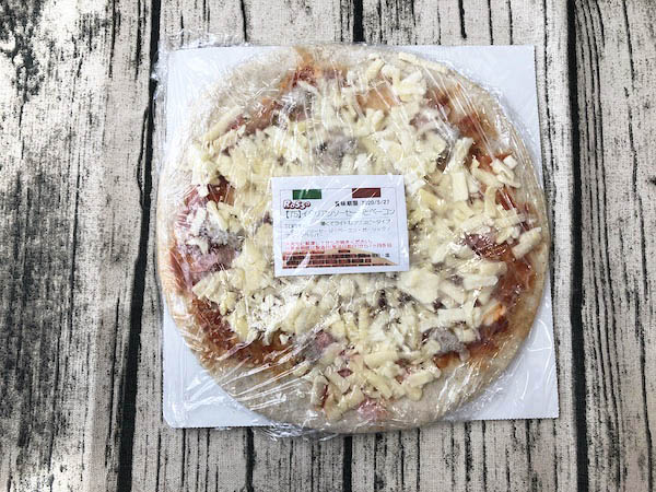 冷凍されたピザハウスロッソの「イタリアンソーセージとベーコン」