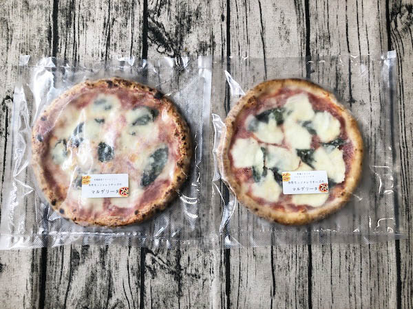 本場ナポリの薪窯ピッツァ専門店ICARO（イーカロ）のグルテンフリーピザと通常のピザ