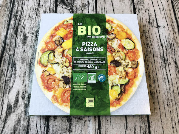 picard（ピカール）の冷凍ピザ「四季のBIO野菜のピッツァ」のパッケージ